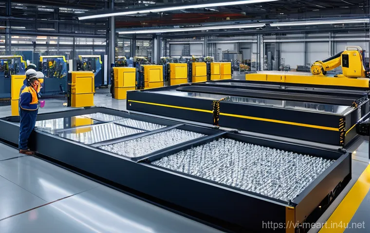 금속 소성가공 원리 - **Prompt: The Dawn of Smart Metal Fabrication**
    An expansive, brightly lit, and ultra-modern fac...