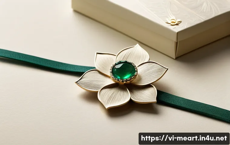 금속공예 제품 포장 디자인 - **Prompt:** A close-up shot of a meticulously designed gift box for handcrafted silver jewelry. The ...